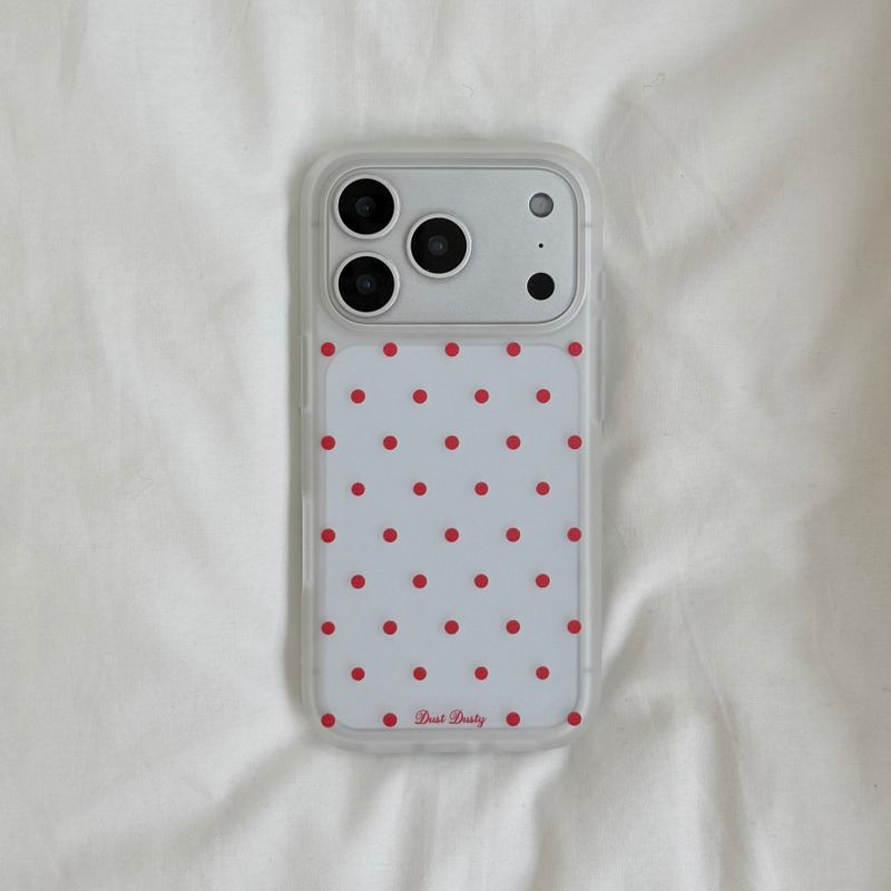 dust dusty（ダストダスティ）の「(半透明)レッドドットスマホケース（スマホグッズ/小物）」