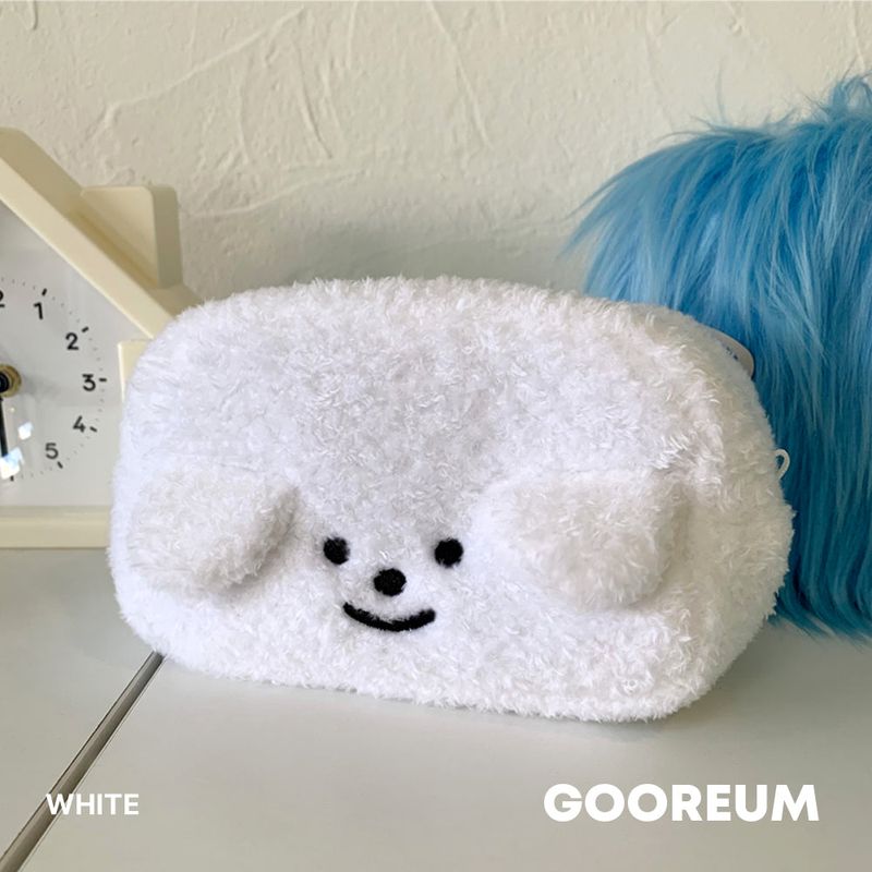 Puppy Fluffy Square Pouch