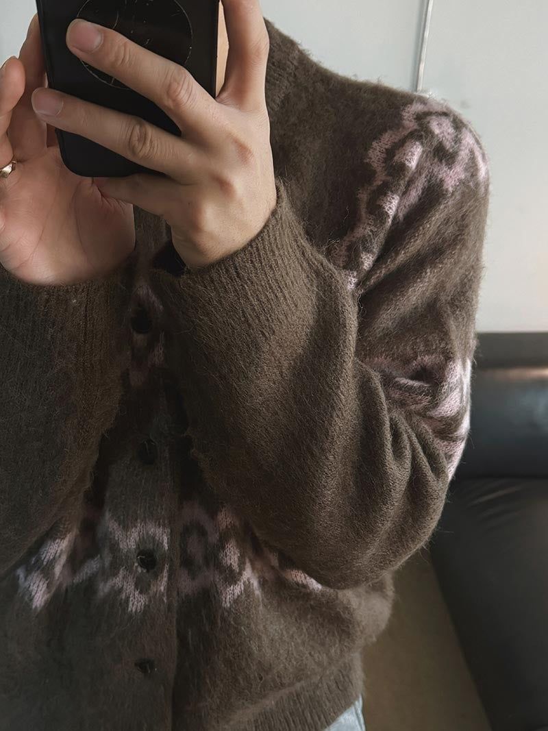 ASCLO Maria Hairy Cardigan (3color)