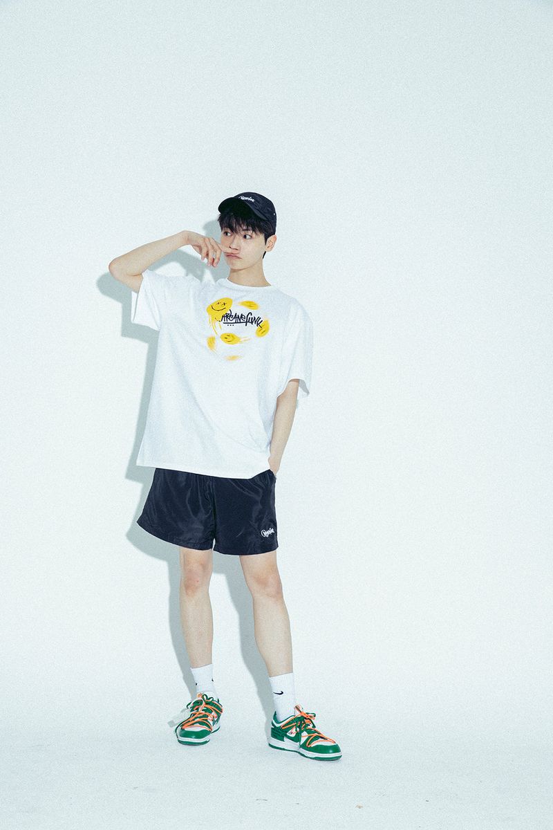 BLACK LOGO HALF PANTS