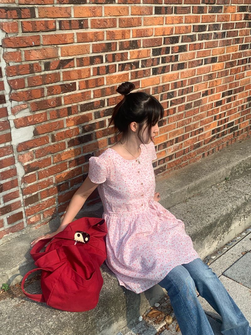  [made by fling] picnic flower mini one-piece