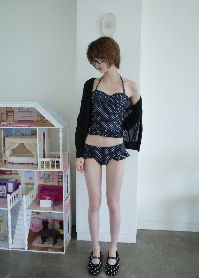 myorang（ミョラン）の「[summer item] マイドットフリルビキニ（水着）」