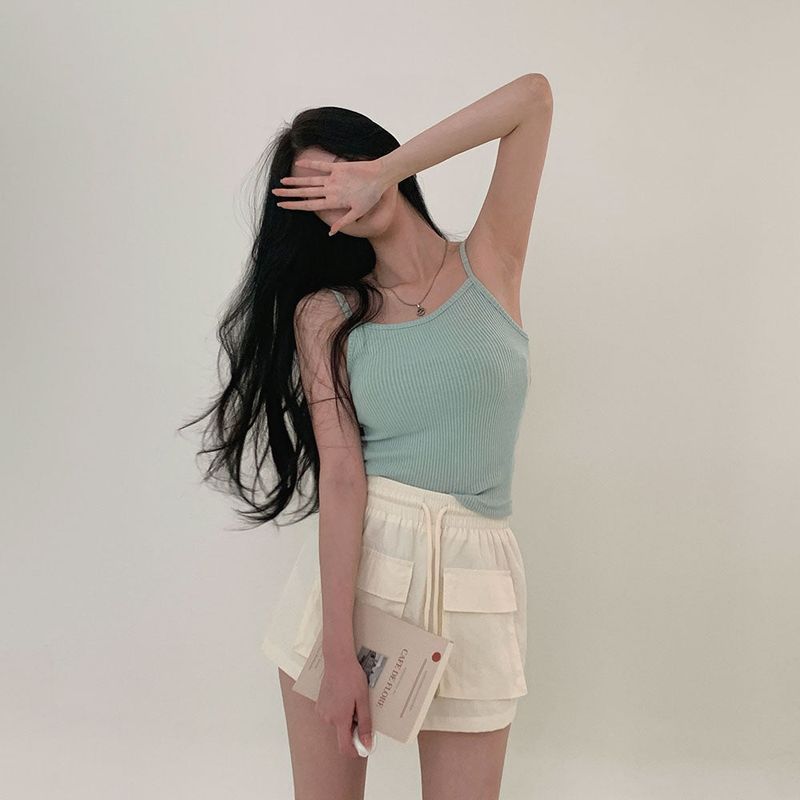 [BELLIDE MADE] CASTERA RIB KNIT CAMISOLE