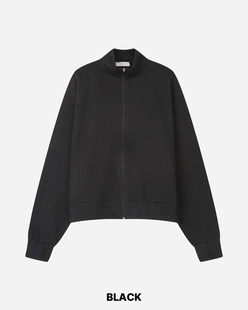 Heden Crop Knit Zip-up