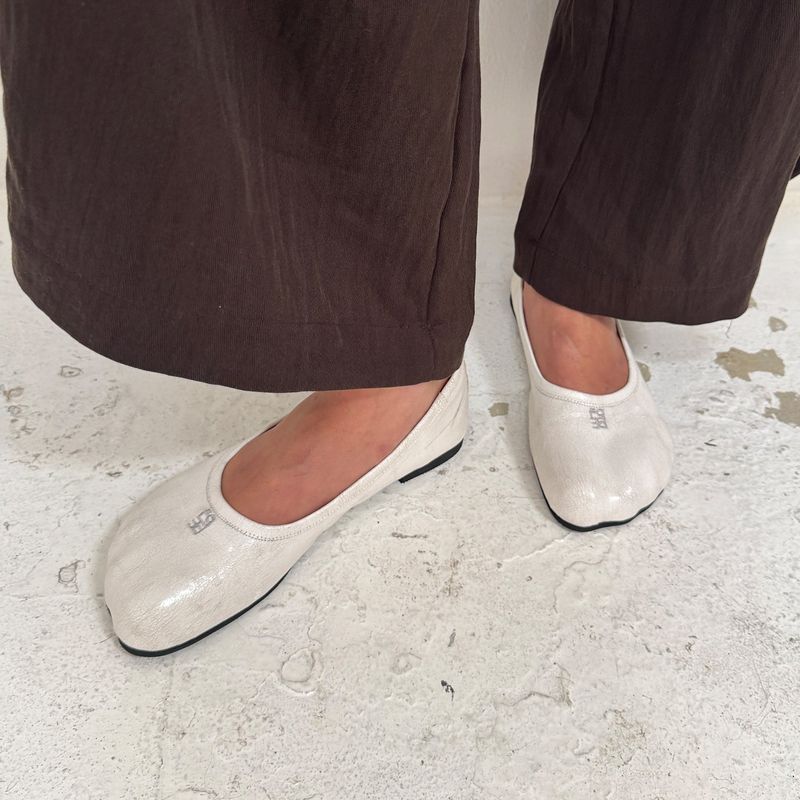 Toe 0029-1. Flat Shoes (Cracked Type) - 2colors