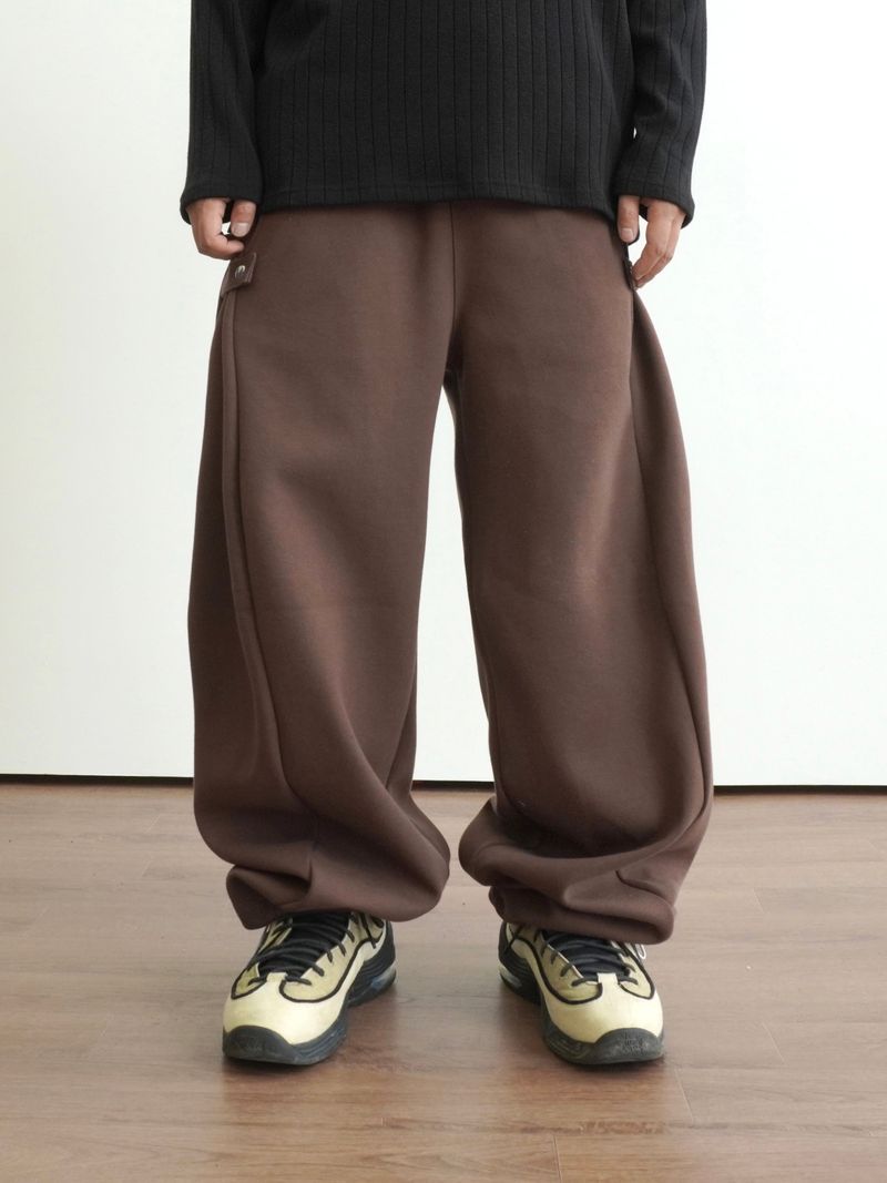 Pinch Side Snap Sweat Pants 6C