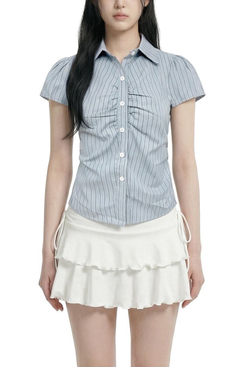 Monica Stripe Fitted Shirt