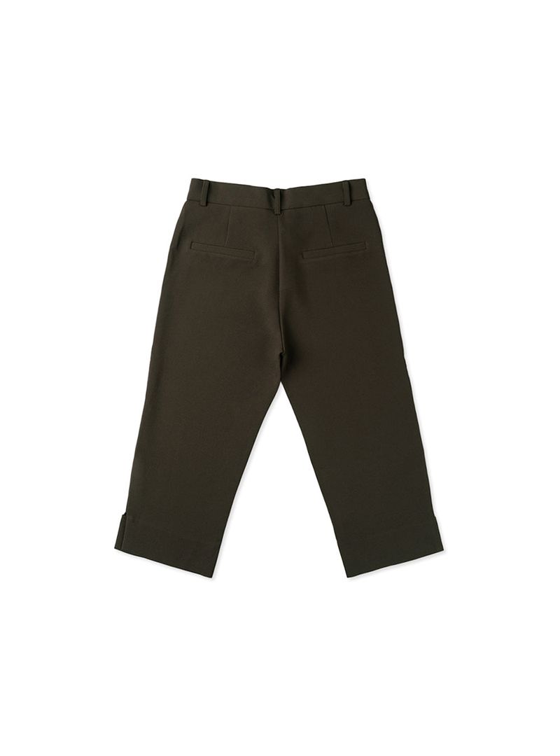 Line capri pants_brown