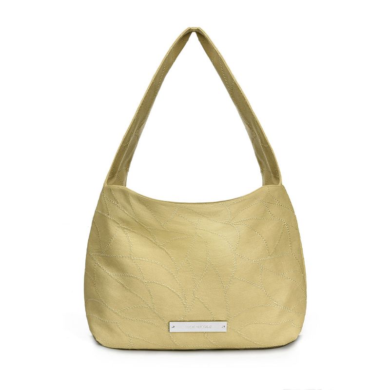 NICK&NICOLE（ニック＆ニコール）の「LEATHER WRINKLE TOTE BAG_BUTTER（Bags）」