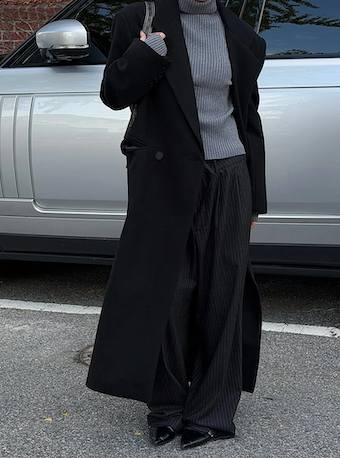 [Unisex] Max double long coat(2color)