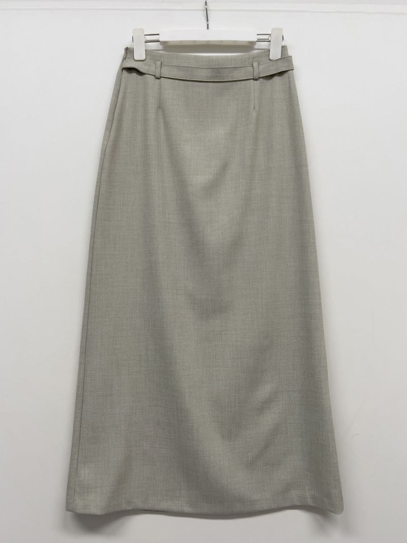 [SS] Bocashi Button Long Skirt