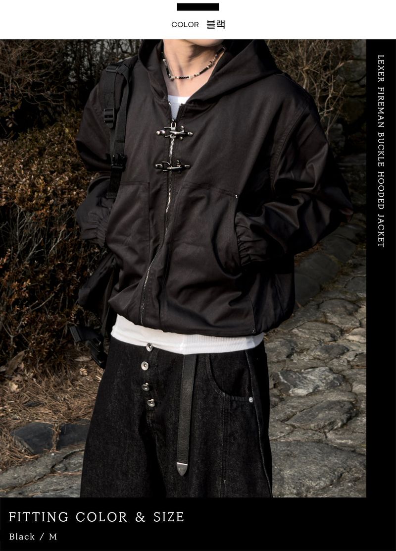 Lexer Fireman Buckle Hooded Jacket