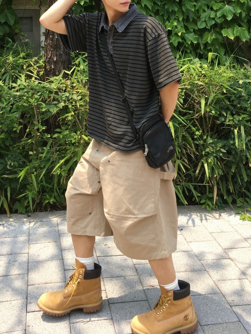 Rain Double Knee Bermuda Pants 2C