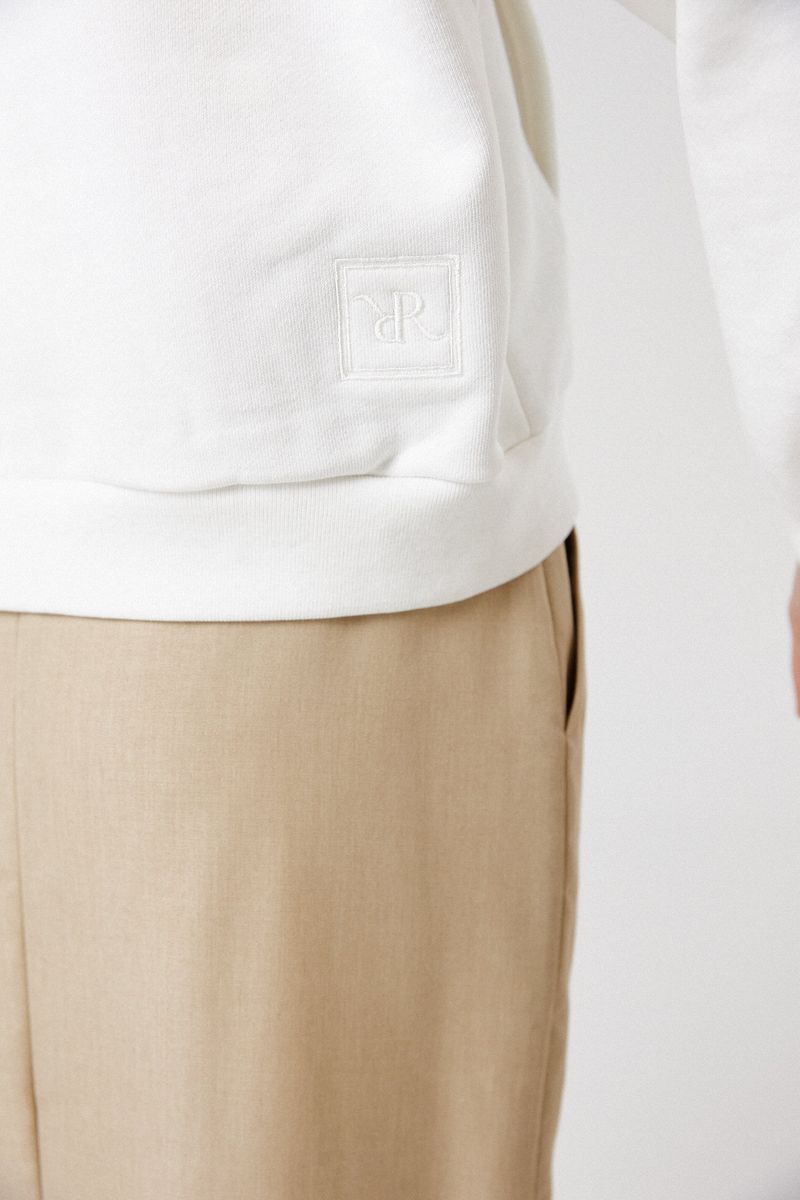 balloon crop hoodie_white