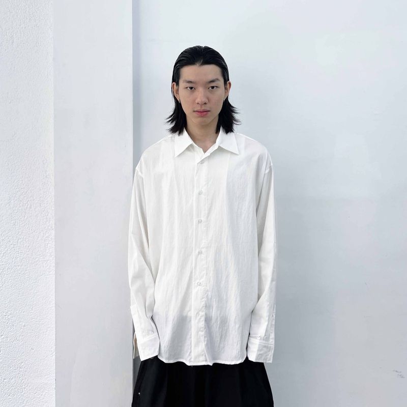 FADE MEET（フェードミート）の「Micro-crinkle Baggy Shirt（Tops）」