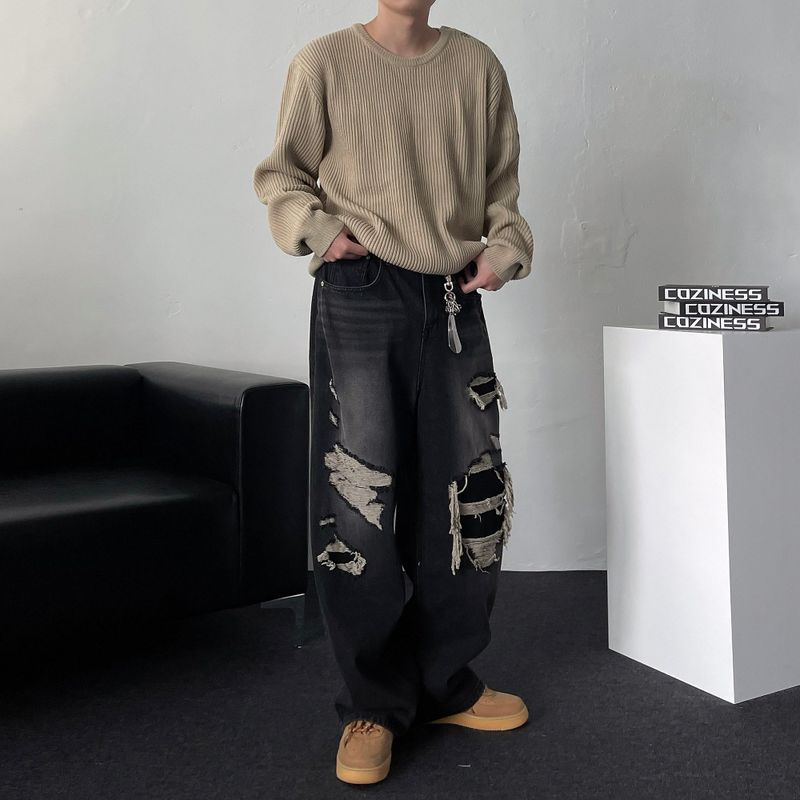 OA Mode Shoulder Round Knitwear (4 colors)