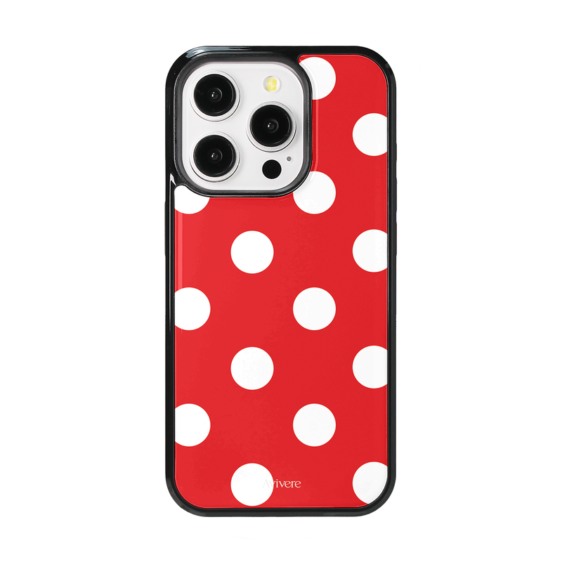 Avivere（アビベール）の「[MADE] Dot glass bumper case(redwhite)（Smartphone Accessories）」