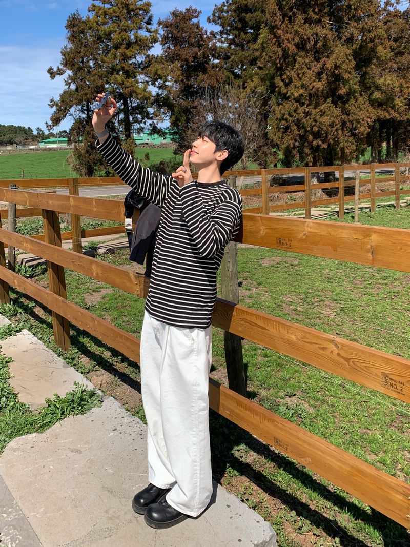 Mono Wide Cotton Pants (2 Colors)