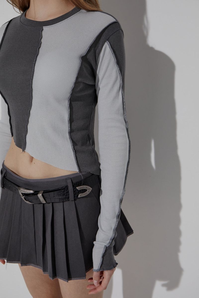 CHINO PLEATS SKIRT