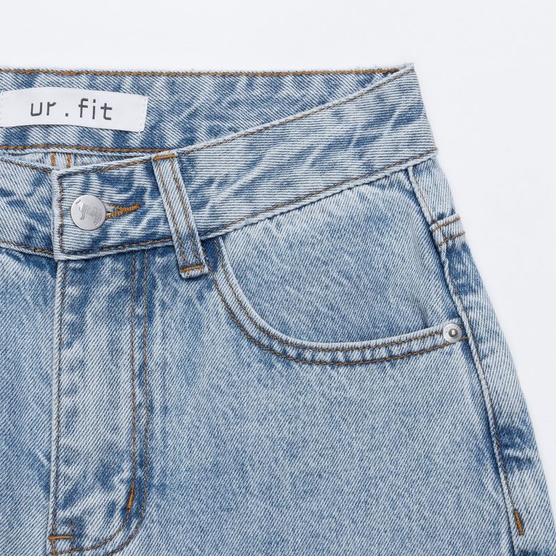 CLASSIC LOOK SEMI WIDE DENIM PANTS code 18101