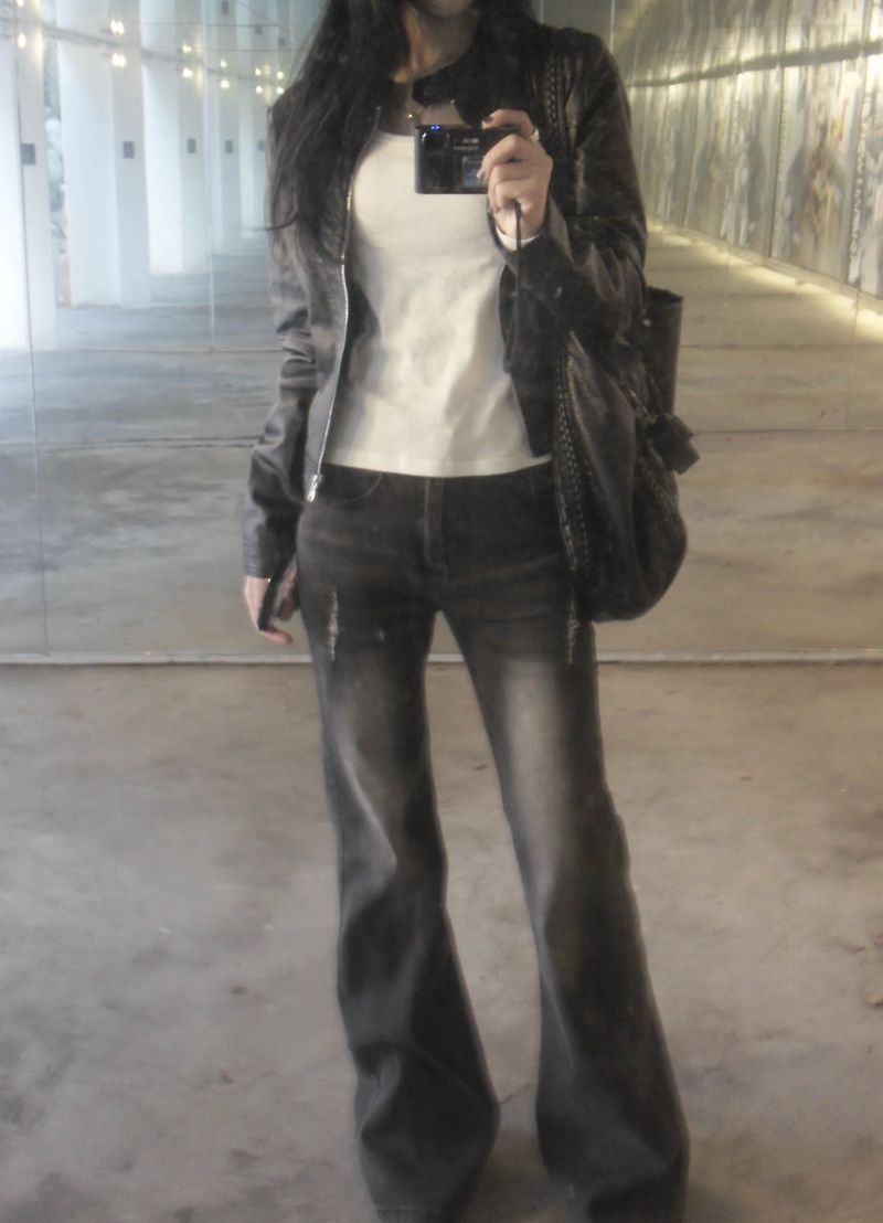 leather slim jk