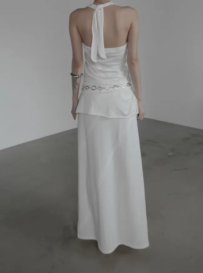 Lucent Layered Long Skirt