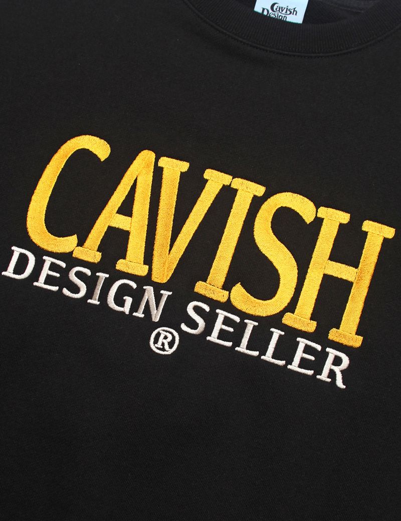 SERIF EMB SWEATSHIRT BLACK(CV2CFUM470A)