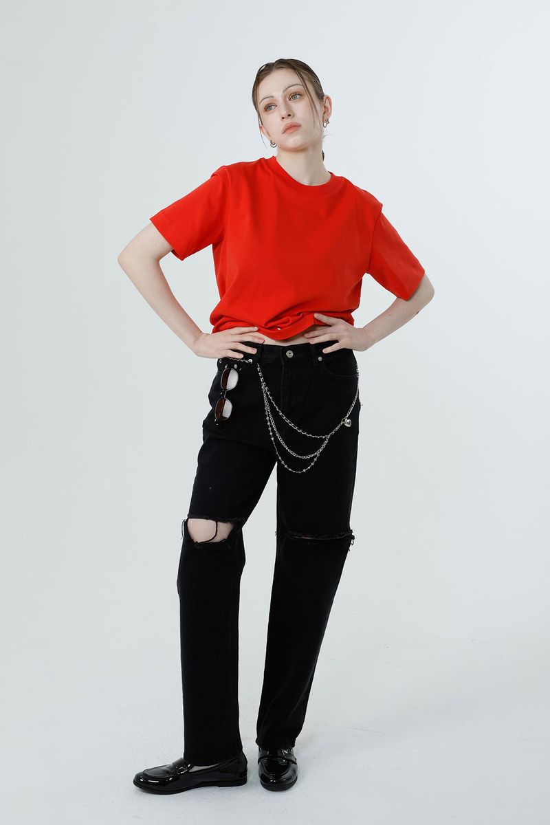 MULTI PRINTING T-SHIRT_RED