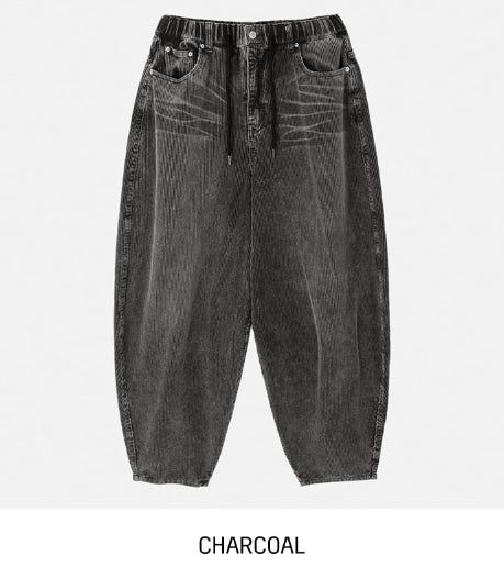 Dusty Corduroy Washed Balloon Pants
