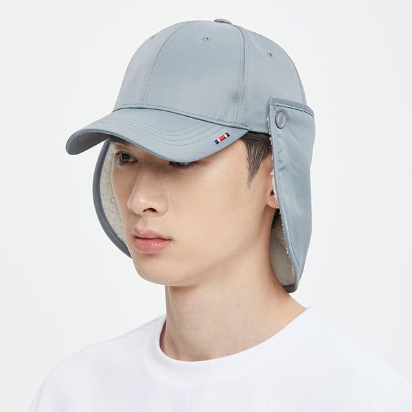 ROMANTIC CROWN（ロマンティッククラウン）の「EARFLAP BUTTON BALL CAP_GREY（Hats）」