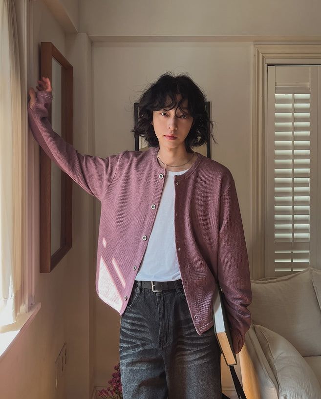 2PLAN（ツープラン）の「Cinder Pigment Waffle Warmer Cardigan（Tops）」