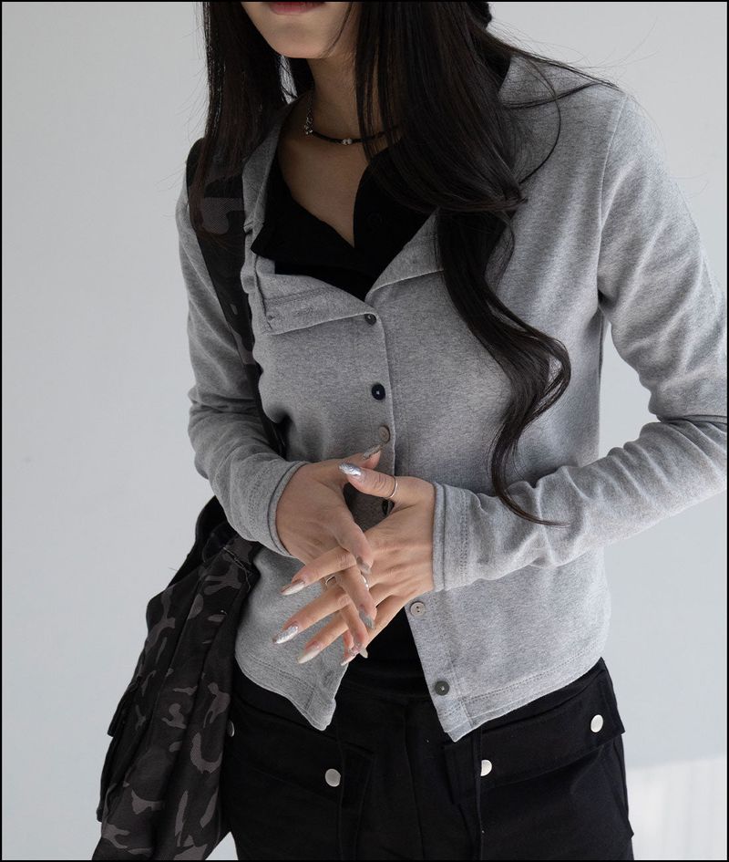 Birett button cotton cardigan