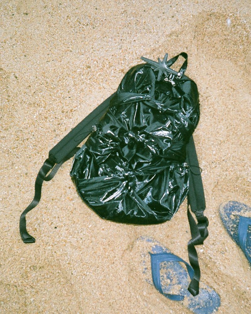Knotted Backpack (Glossy-Black)