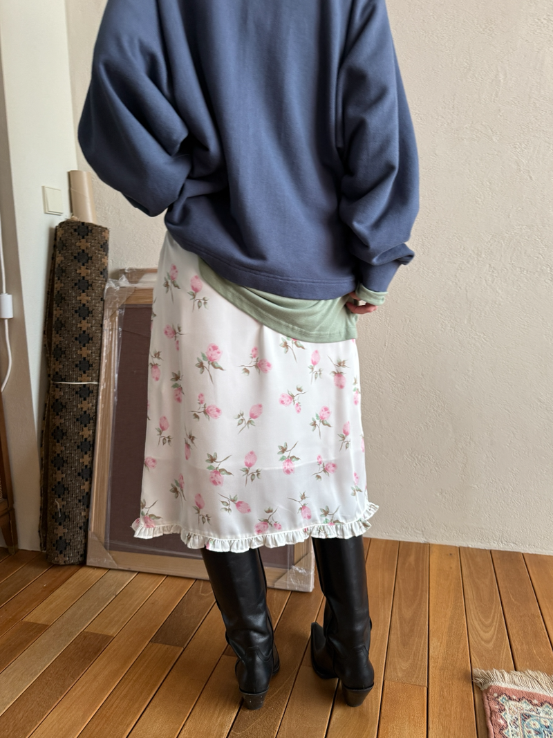 rozy satin skirt 