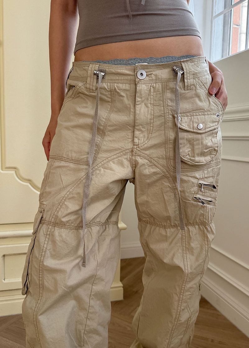 CRISPY CARGO PANTS (3color)