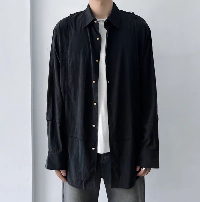 FADE MEET（フェードミート）の「Cut-Off Frayed Shirt（Tops）」