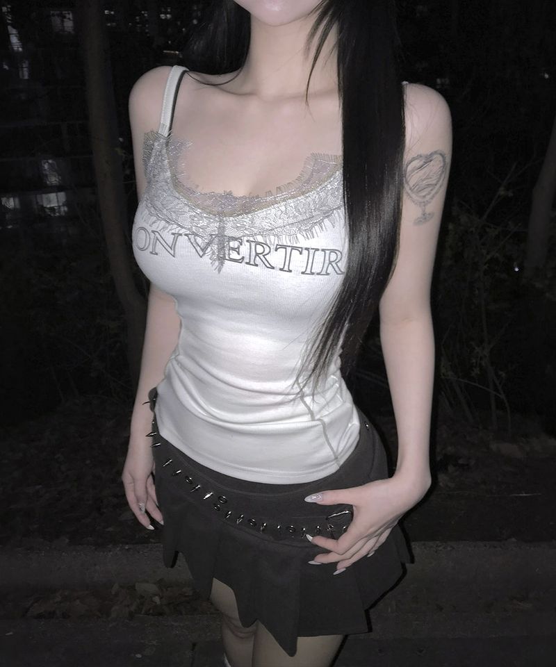 monica lace sleeveless (4colors)