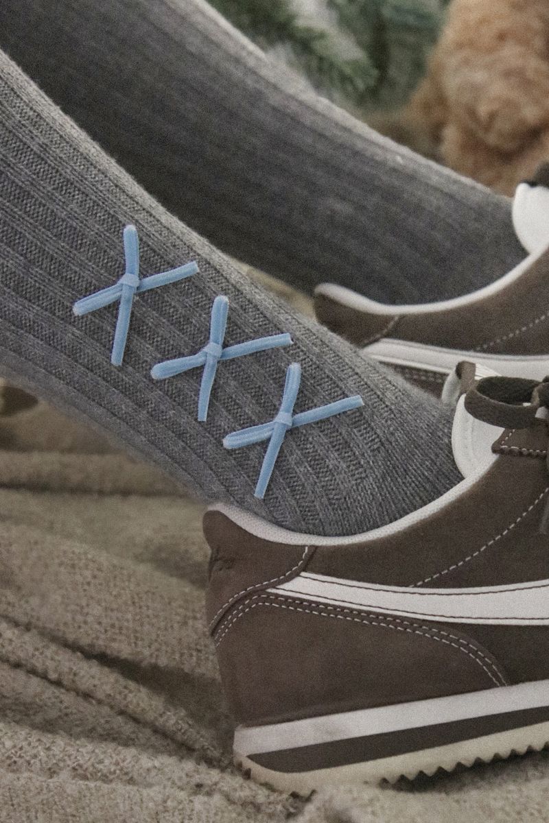 wool ribbon socks (2colors)