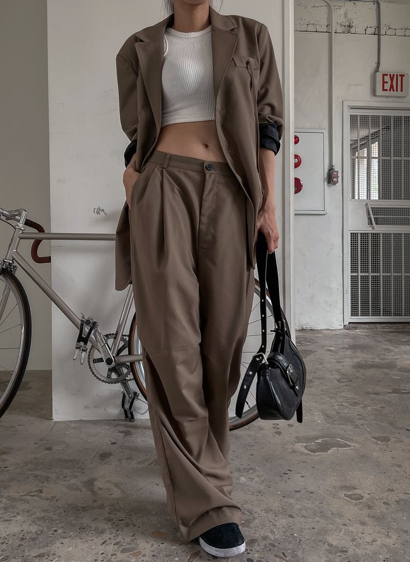 (UNISEX)ポケットストリングブレザー