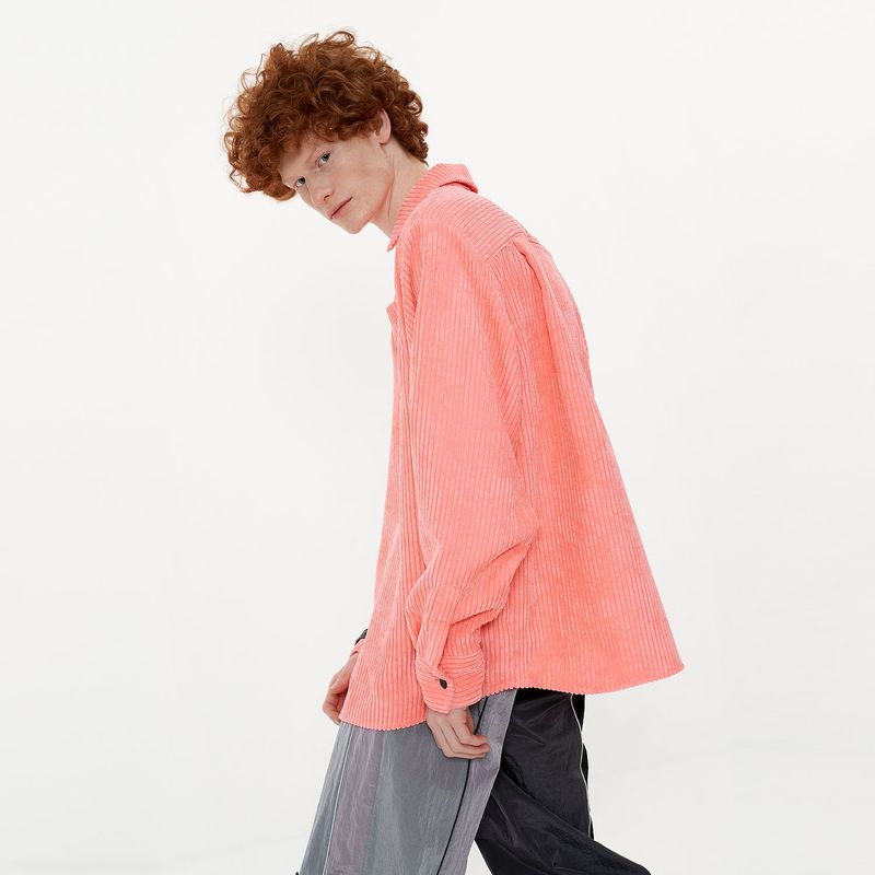 Melting Button Shirt [Pink]