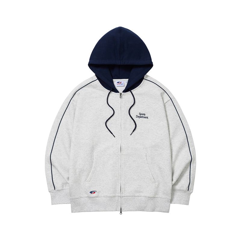 FCMM（エフシーエムエム）の「Sports Dept Piping Coloring Hood Zip-Up - Oatmeal（Tops）」