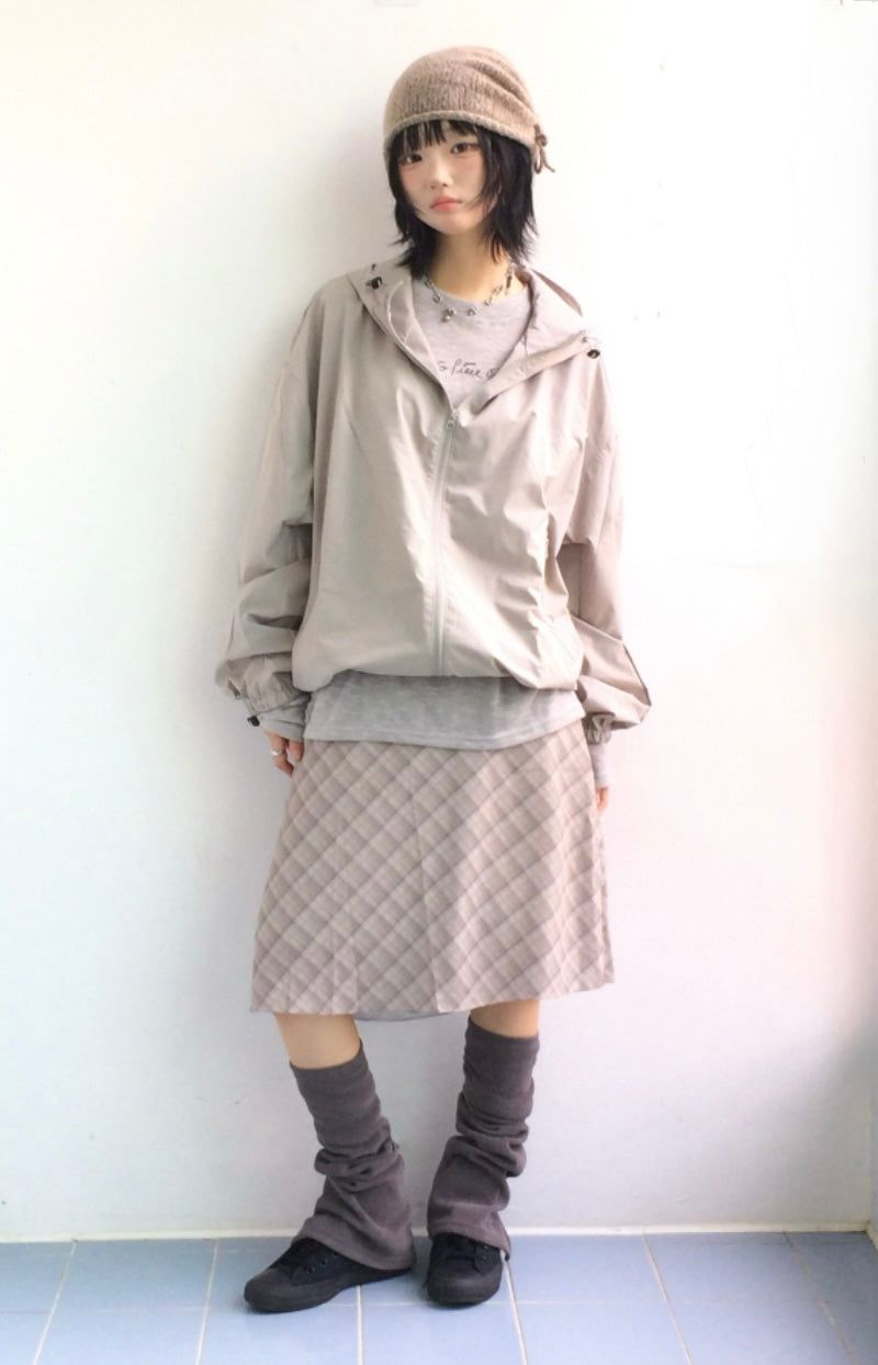 More cross checkered skirt