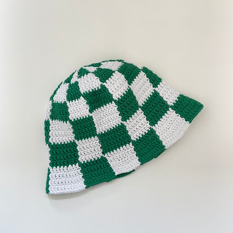 [MADE] Étang Checkerboard Hat﻿ | Green