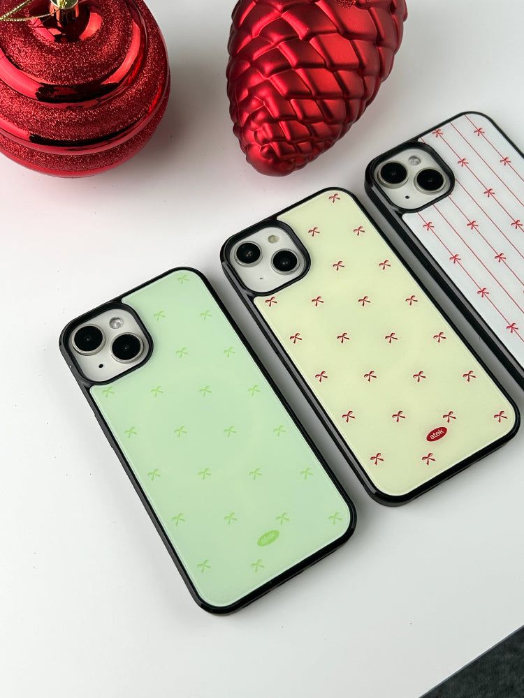 Melon Ribbon Magsafe Glass Bumper Case