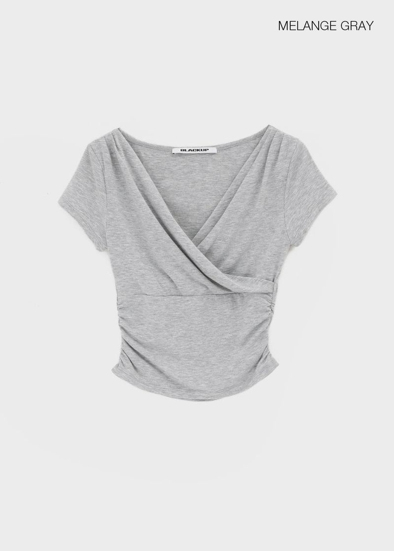[MADE] Cujes Wrap Cap Sleeve Short Sleeve Top (Set Available)