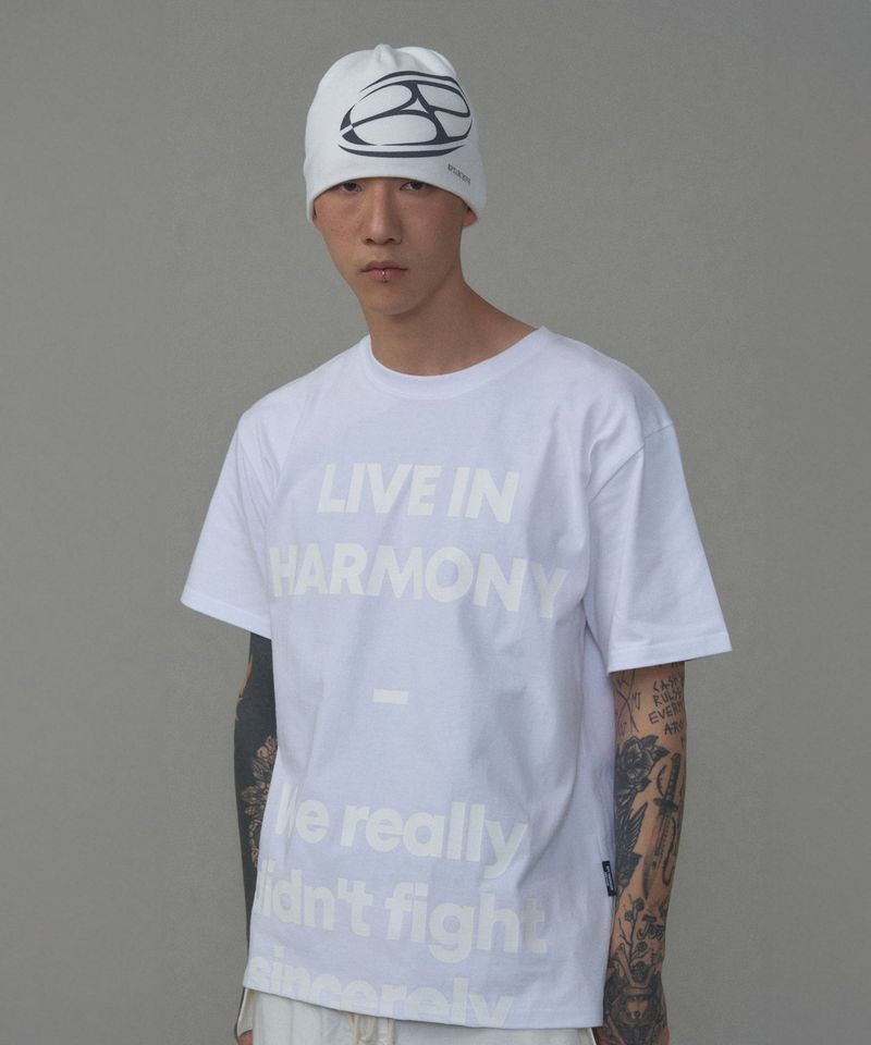 LIVE IN HARMONY TEE WHITE_WHITE