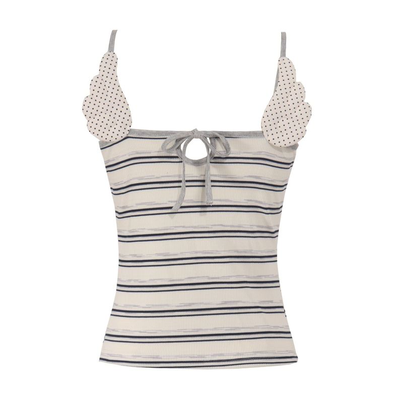 Cozy&Kitsch(コージーアンドキッチ)の「Liora Stripe Ribbon Camisole(Tops)」