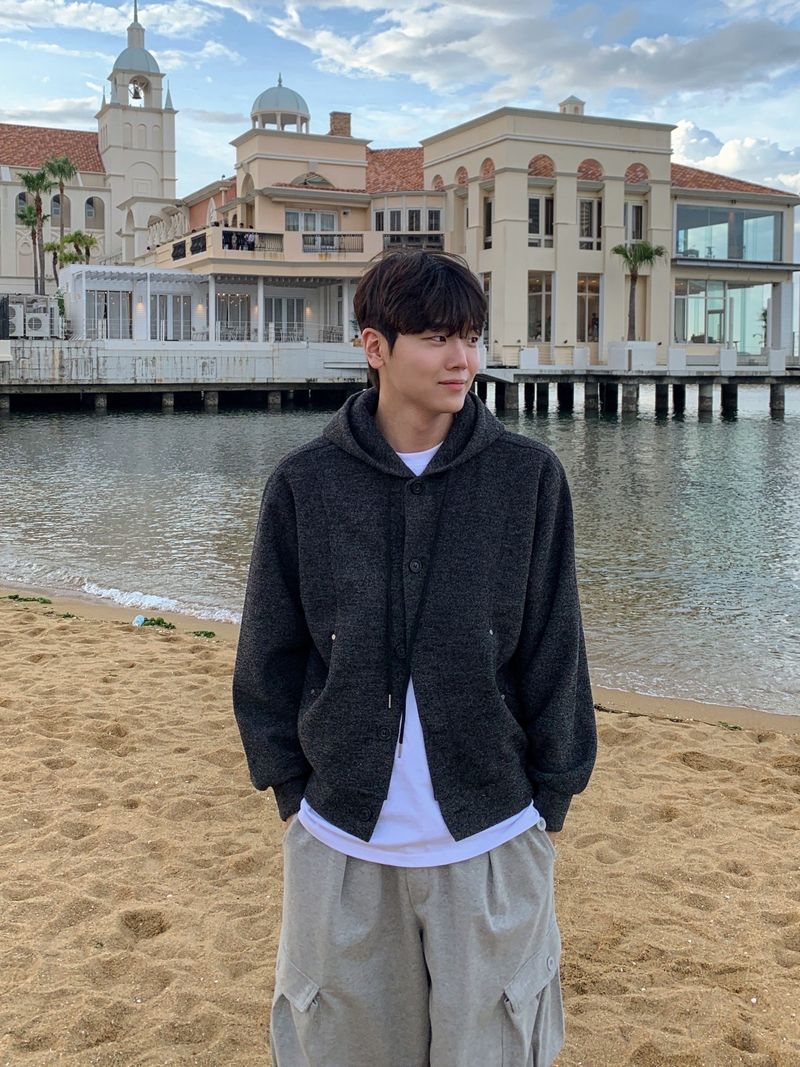 Kiron Hooded knit cardigan