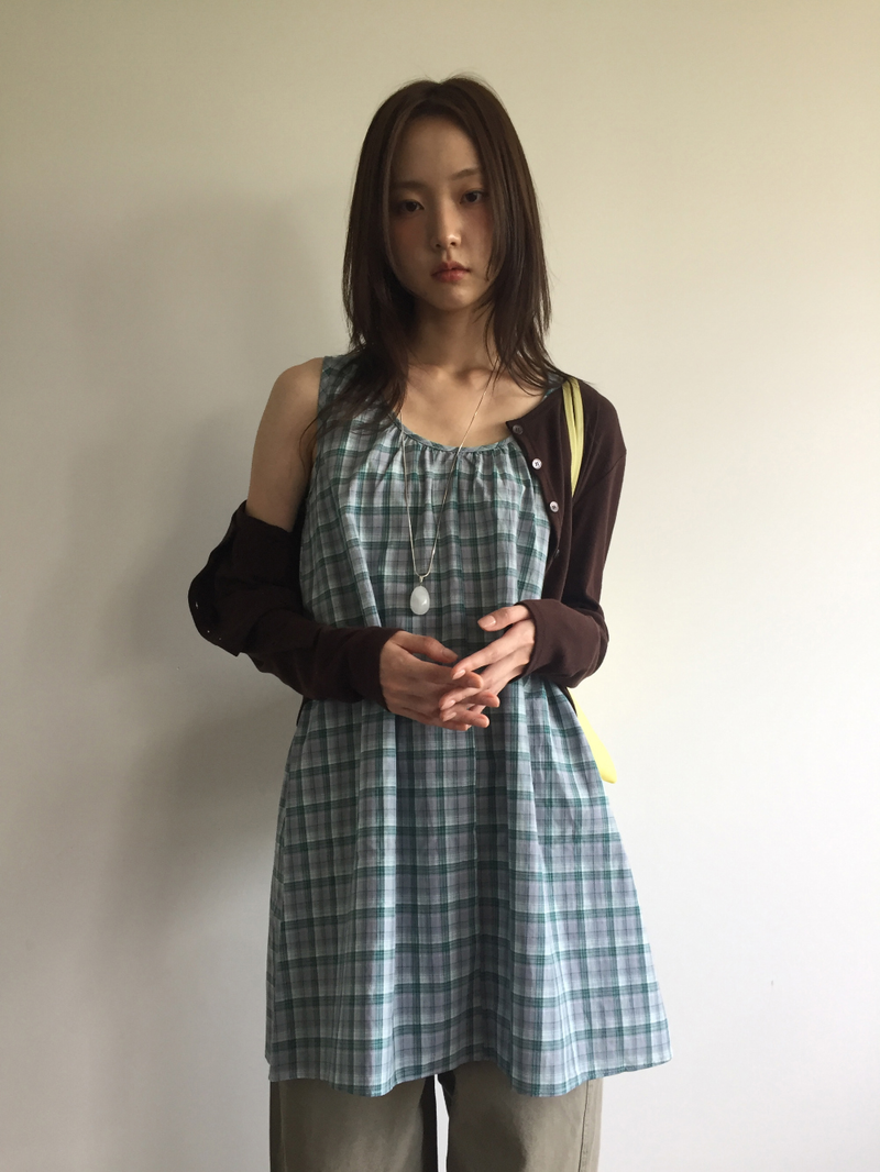Nerong check midi dress (2color)