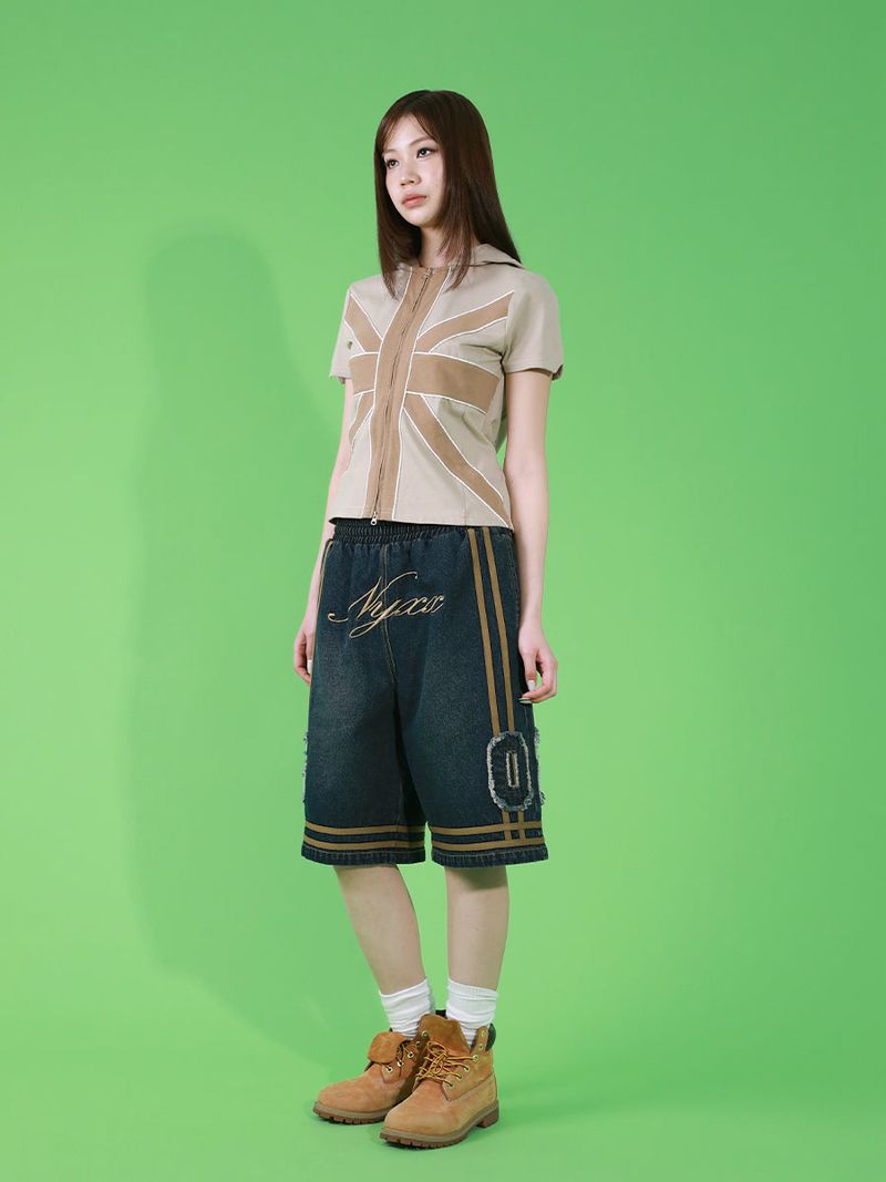 CROSS PATCH HOODIE (BEIGE)